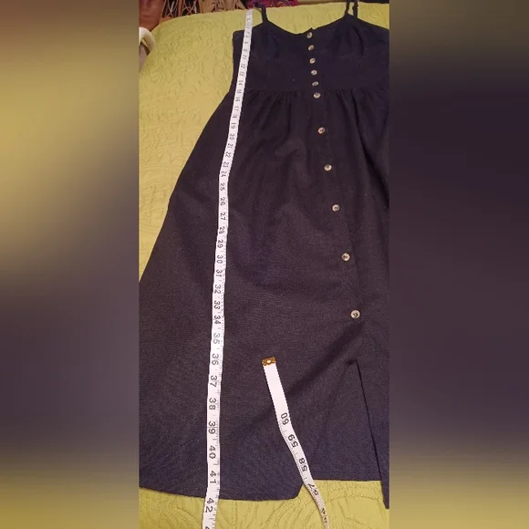 Rolla's Eve Linen dress black button front midi XS - Picture 4 of 10